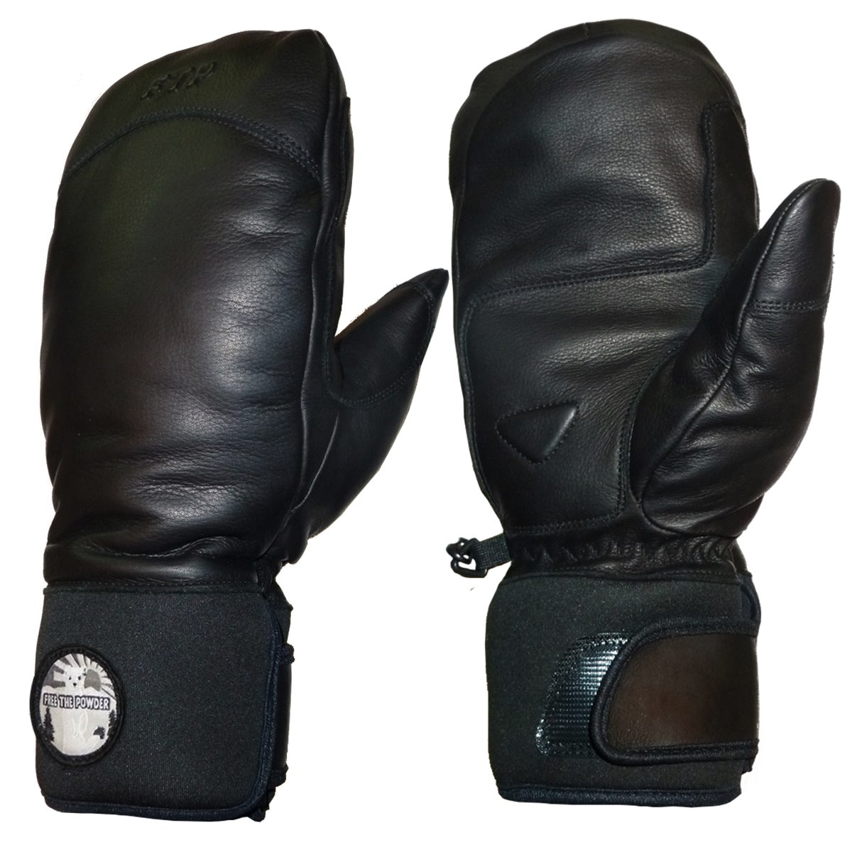 Baldy Mittens by Free the Powder all leather black