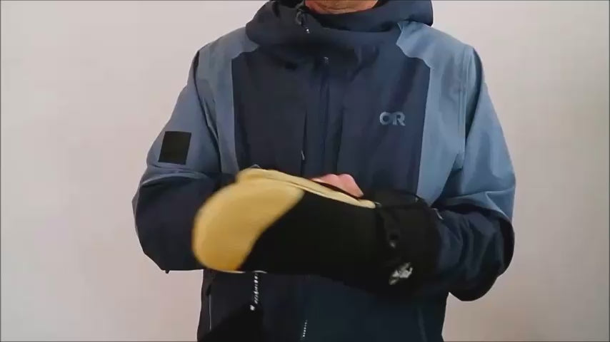 RX Pro  Mitten Tan video closeup#color_tan-leather