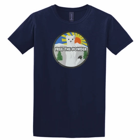 Free the Powder Color Logo T-Shirt