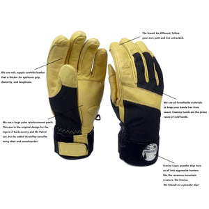 details specs BC Glove by Free the Powder